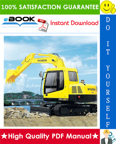 Thumbnail ☆☆ Best ☆☆ Hyundai R80-7 Crawler Excavator Service Repair Manual