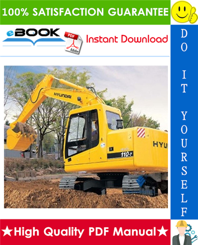 Thumbnail ☆☆ Best ☆☆ Hyundai R110-7 Crawler Excavator Service Repair Manual