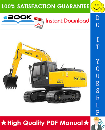 Thumbnail ☆☆ Best ☆☆ Hyundai R160LC-7A Crawler Excavator Service Repair Manual
