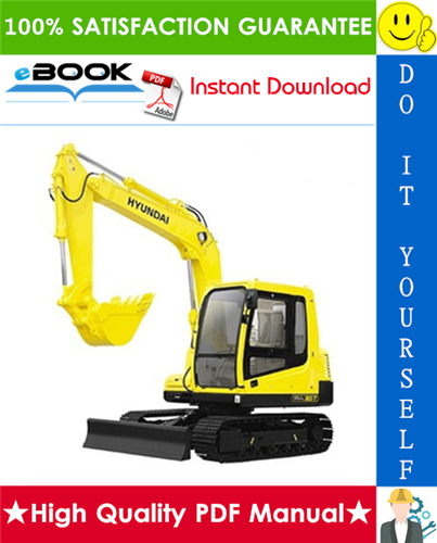 Thumbnail ☆☆ Best ☆☆ Hyundai R80-7(india) Crawler Excavator Service Repair Manual