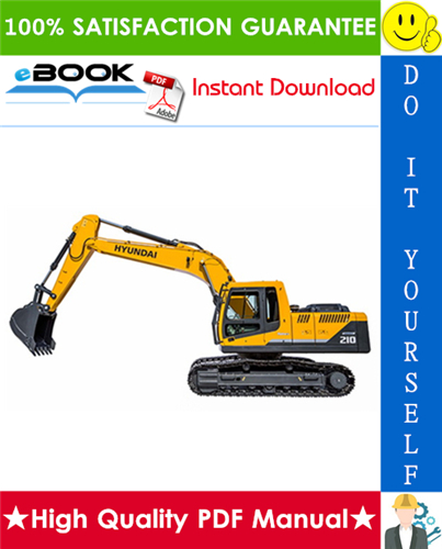 Thumbnail ☆☆ Best ☆☆ Hyundai R210-7V(india) Crawler Excavator Service Repair Manual