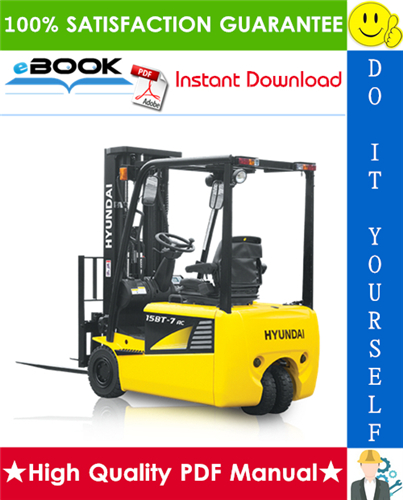 Thumbnail ☆☆ Best ☆☆ Hyundai 15BT-7, 18BT-7, 20BT-7, 16B-7, 18B-7, 20B-7 Forklift Trucks Service Repair Manual