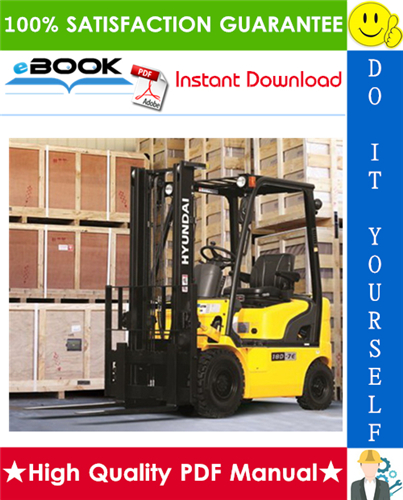 Thumbnail ☆☆ Best ☆☆ Hyundai 15D-7E, 18D-7E, 20DA-7E Forklift Trucks Service Repair Manual