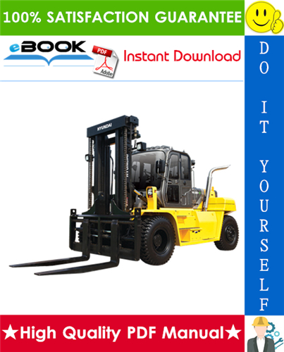 Thumbnail ☆☆ Best ☆☆ Hyundai 110D-7E, 130D-7E, 140D-7E, 160D-7E Forklift Trucks Service Repair Manual