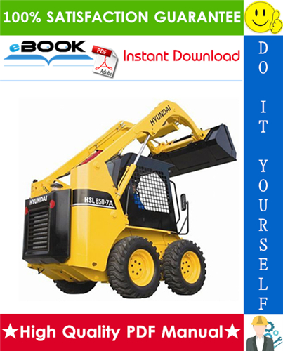 Thumbnail ☆☆ Best ☆☆ Hyundai HSL850-7A Skid Steer Loader Service Repair Manual