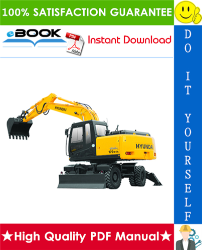 Thumbnail ☆☆ Best ☆☆ Hyundai R170W-7 Wheel Excavator Service Repair Manual