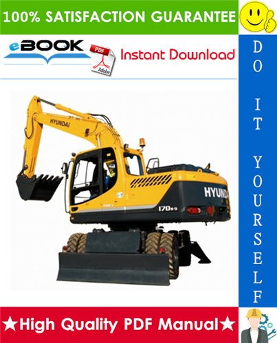 Thumbnail ☆☆ Best ☆☆ Hyundai R170W-9 Wheel Excavator Service Repair Manual