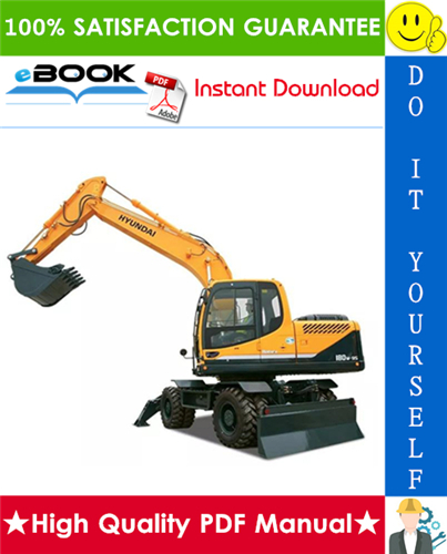 Thumbnail ☆☆ Best ☆☆ Hyundai R180W-9S Wheeled Excavator Service Repair Manual