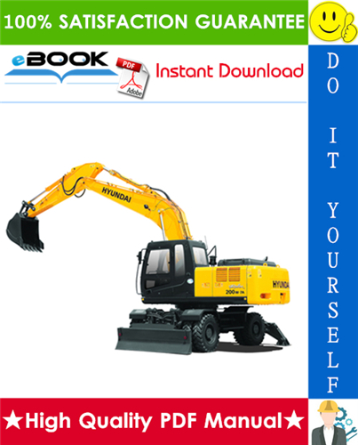 Thumbnail ☆☆ Best ☆☆ Hyundai R200W-7A Wheel Excavator Service Repair Manual
