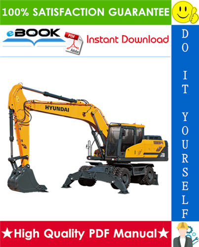 Thumbnail ☆☆ Best ☆☆ Hyundai HW210 Wheeled Excavator Service Repair Manual