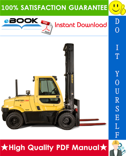 Thumbnail ☆☆ Best ☆☆ Hyster H170FT, H175FT36, F190FT (A299) 4-Wheel Pneumatic Tire Forklifts Parts Manual
