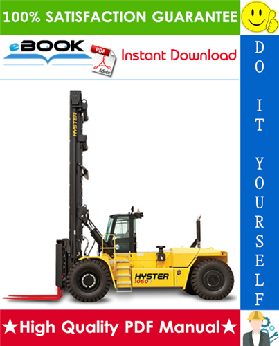 Thumbnail ☆☆ Best ☆☆ Hyster H800HD, H900HD, H1050HD, H800HDS, H900HDS, H970HDS, H1050HDS (A917) High-Capacity Forklift Trucks Parts Manual