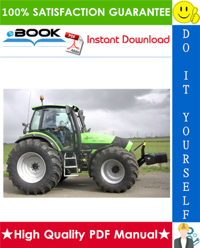 Thumbnail ☆☆ Best ☆☆ Deutz-Fahr Agrotron TTV 1145, TTV 1160, TTV 1130  2000 Tractor Service Repair Manual