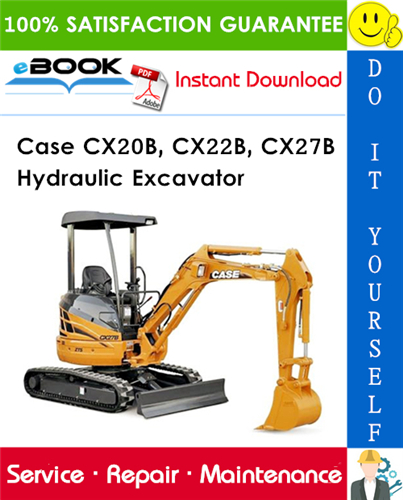 Thumbnail ☆☆ Best ☆☆ Case CX20B, CX22B, CX27B Hydraulic Excavator Service Repair Manual