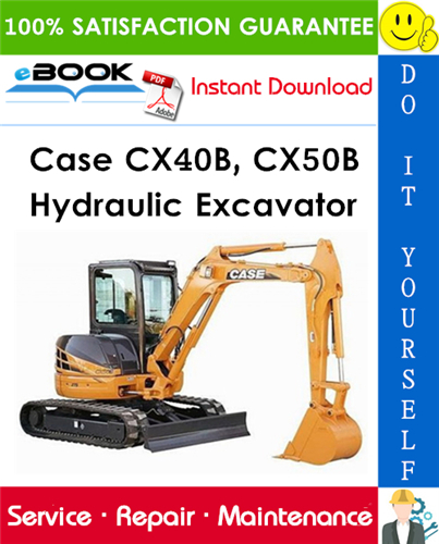 Thumbnail ☆☆ Best ☆☆ Case CX40B, CX50B Hydraulic Excavator Service Repair Manual