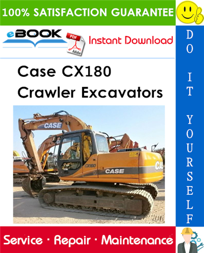 Thumbnail ☆☆ Best ☆☆ Case CX180 Crawler Excavators Service Repair Manual