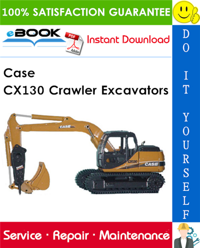 Thumbnail ☆☆ Best ☆☆ Case CX130 Crawler Excavators Service Repair Manual
