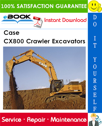 Thumbnail ☆☆ Best ☆☆ Case CX800 Crawler Excavators Service Repair Manual