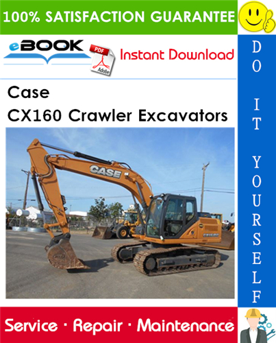 Thumbnail ☆☆ Best ☆☆ Case CX160 Crawler Excavators Service Repair Manual