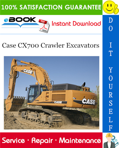 Thumbnail ☆☆ Best ☆☆ Case CX700 Crawler Excavators Service Repair Manual