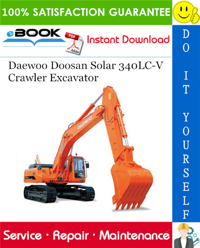 Thumbnail ☆☆ Best ☆☆ Daewoo Doosan Solar 340LC-V Crawler Excavator Service Repair Manual