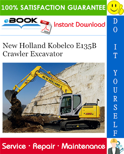 Thumbnail ☆☆ Best ☆☆ New Holland Kobelco E135B Crawler Excavator Service Repair Manual