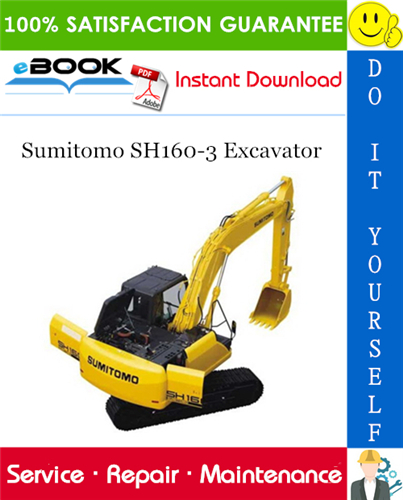 Thumbnail ☆☆ Best ☆☆ Sumitomo SH160-3 Excavator Service Repair Manual