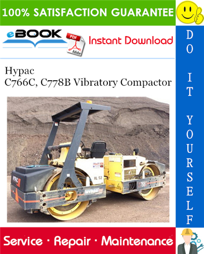 Thumbnail ☆☆ Best ☆☆ Hypac C766C, C778B Vibratory Compactor Service Repair Manual + Operation & Maintenance Manual + Parts Manual