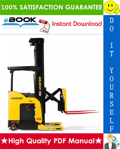 Thumbnail ☆☆ Best ☆☆ Hyster N30XMXDR3, N45XMXR3 (B264) Electric Reach Truck Parts Manual