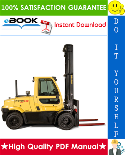 Thumbnail ☆☆ Best ☆☆ Hyster H170FT, H175FT36, H190FT (B299) 4-Wheel Pneumatic Tire Forklifts Parts Manual