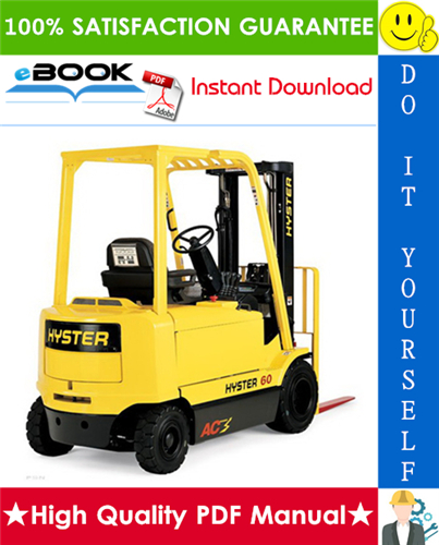 Thumbnail ☆☆ Best ☆☆ Hyster J40Z, J50Z, J60Z, J65Z (B416) Electric Forklift Trucks Parts Manual