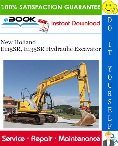 Thumbnail ☆☆ Best ☆☆ New Holland E115SR, E135SR Hydraulic Excavator Service Repair Manual