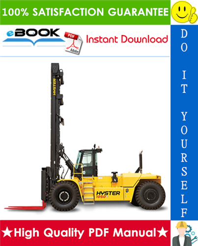 Thumbnail ☆☆ Best ☆☆ Hyster H800HDS, H900HD, H900HDS, H970HD, H970HDS, H1050HD, H1050HDS (B917) High-Capacity Forklift Trucks Parts Manual