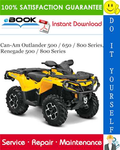 Thumbnail ☆☆ Best ☆☆ 2009 Can-Am Outlander 500 / 650 / 800 Series, Renegade 500 / 800 Series ATV Service Repair Manual