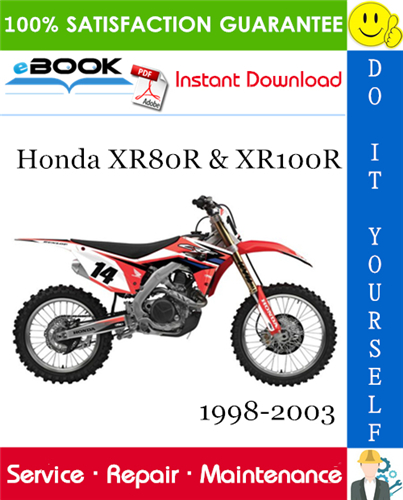 Thumbnail ☆☆ Best ☆☆ Honda XR80R & XR100R Motorcycle Service Repair Manual 1998-2003 Download