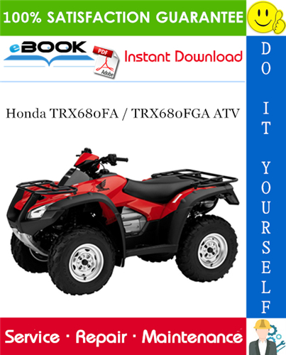 Thumbnail ☆☆ Best ☆☆ 2006 Honda TRX680FA / TRX680FGA ATV Service Repair Manual
