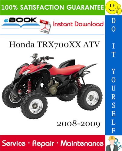 Thumbnail ☆☆ Best ☆☆ Honda TRX700XX ATV Service Repair Manual 2008-2009 Download