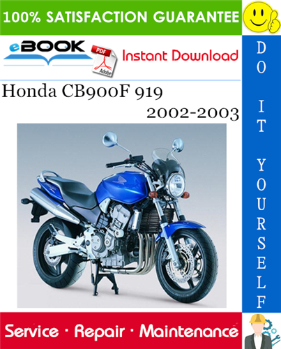 Thumbnail ☆☆ Best ☆☆ Honda CB900F 919 Motorcycle Service Repair Manual 2002-2003 Download