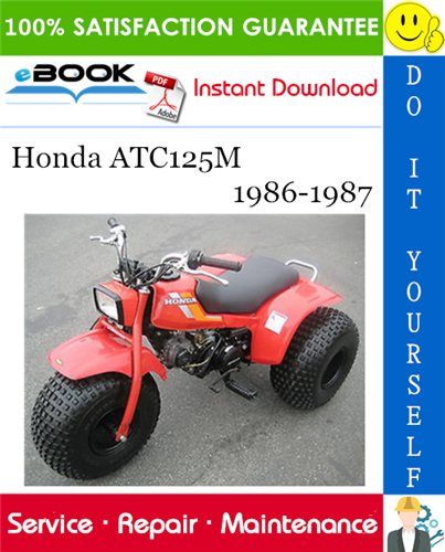 Thumbnail ☆☆ Best ☆☆ Honda ATC125M Service Repair Manual 1986-1987 Download