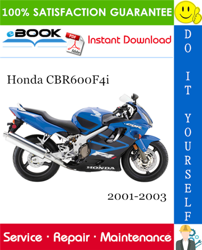 Thumbnail ☆☆ Best ☆☆ Honda CBR600F4i Motorcycle Service Repair Manual 2001-2003 Download