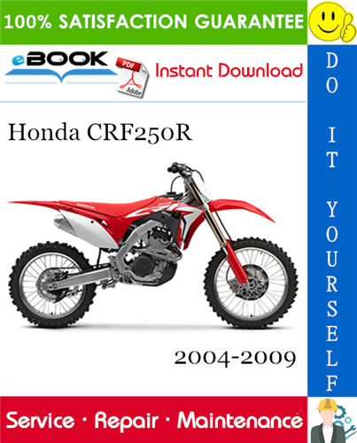 Thumbnail ☆☆ Best ☆☆ Honda CRF250R Motorcycle Service Repair Manual 2004-2009 Download