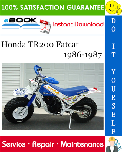 Thumbnail ☆☆ Best ☆☆ Honda TR200 Fatcat Service Repair Manual 1986-1987 Download