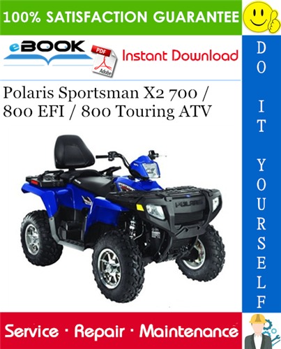 Thumbnail ☆☆ Best ☆☆ 2008 Polaris Sportsman X2 700 / 800 EFI / 800 Touring ATV Service Repair Manual