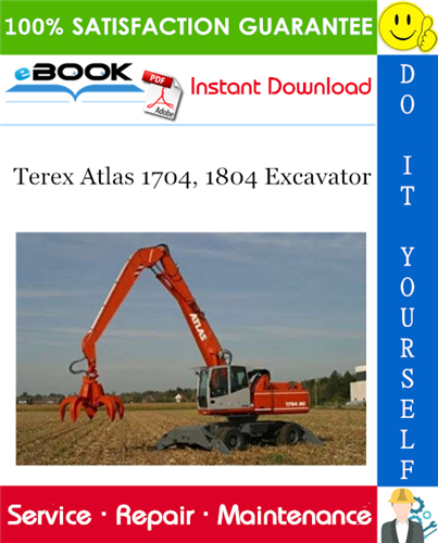 Thumbnail ☆☆ Best ☆☆ Terex Atlas 1704, 1804 Excavator Service Repair Manual