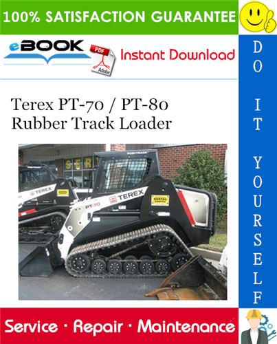 Thumbnail ☆☆ Best ☆☆ Terex PT-70 / PT-80 Rubber Track Loader Service Repair Manual