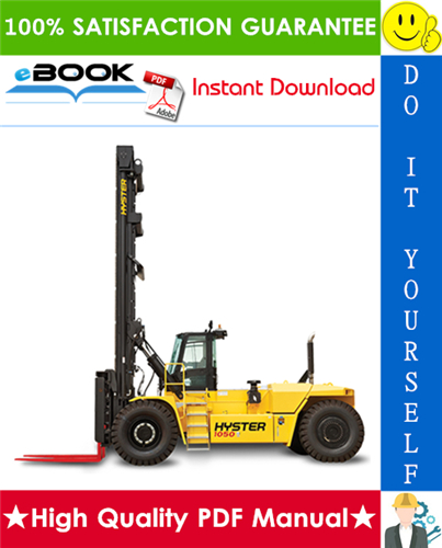 Thumbnail ☆☆ Best ☆☆ Hyster H800HDS, H900HDS, H970HDS, H1050HDS, H900HD, H970HD, H1050HD (C917) High-Capacity Forklift Trucks Parts Manual
