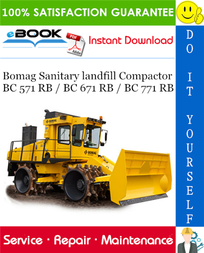 Thumbnail ☆☆ Best ☆☆ Bomag Sanitary landfill Compactor BC 571 RB / BC 671 RB / BC 771 RB Service Repair Manual