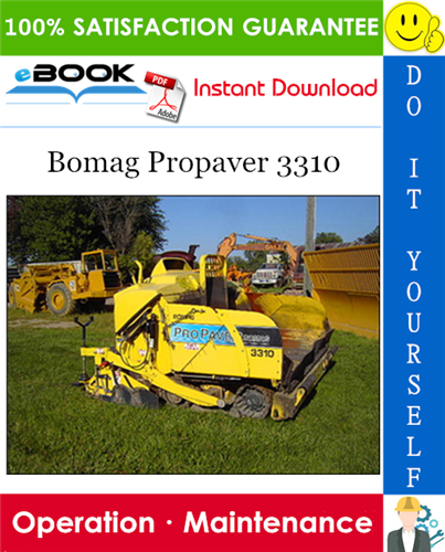 Thumbnail ☆☆ Best ☆☆ Bomag Propaver 3310 Operation & Maintenance Manual