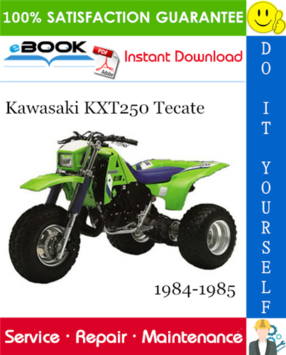 Thumbnail ☆☆ Best ☆☆ Kawasaki KXT250 Tecate ATV Service Repair Manual 1984-1985 Download