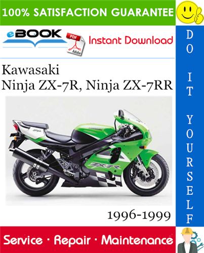 Thumbnail ☆☆ Best ☆☆ Kawasaki Ninja ZX-7R, Ninja ZX-7RR Motorcycle Service Repair Manual 1996-1999 Download